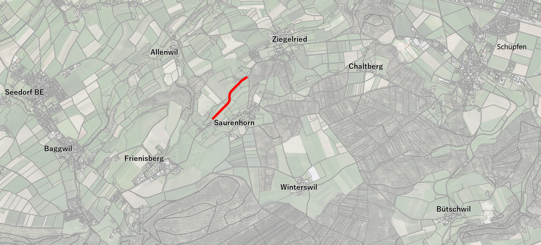 Strassensperrung Ziegelried-Saurenhorn