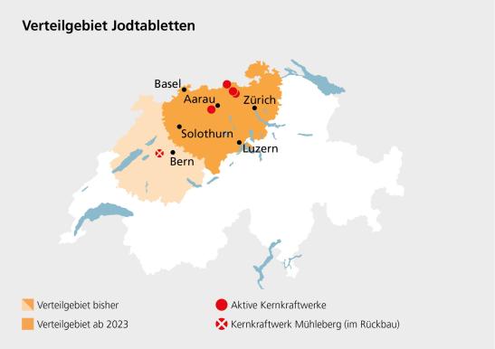 Verteilgebiet Jodtabletten 2023