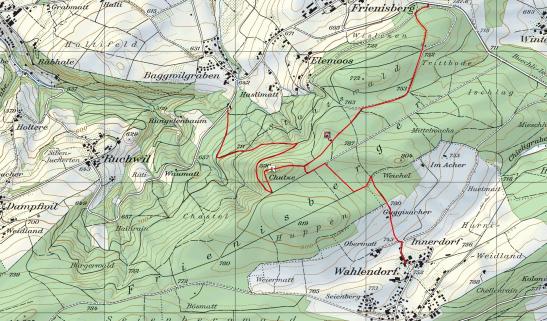 Wegbeschreibung zum Chutzenturm